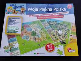 Moja piękna Polska Puzzle, mapa 5-10 lat