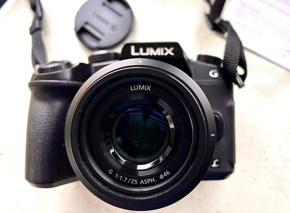 Panasonic Lumix g80 + Panasonic 25 f 1,7 +