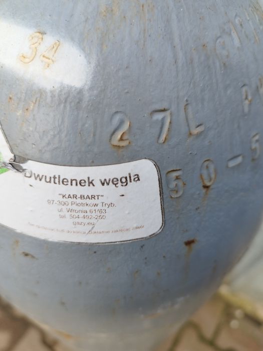 Butla CO2 dwutlenek węgla /CO2 spożywczy BIOGON C30