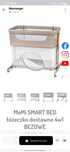 MoMi SMART BED łóżeczko dostawne 4w1 BEŻOWE