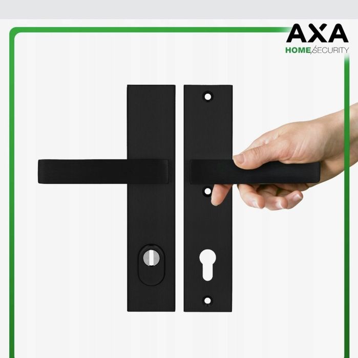 Klamka AXA Royal Flex ++ F8 czarna rozstaw 92 mm Fabrycznie Nowa!