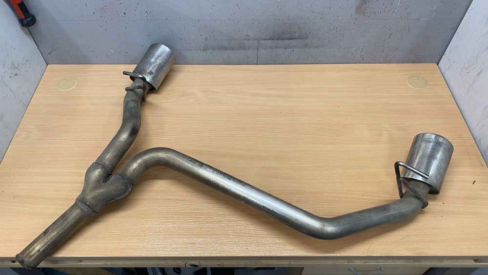 Daihatsu Cuore Trevis koncowka wydechu inox nierdzewna podwojna