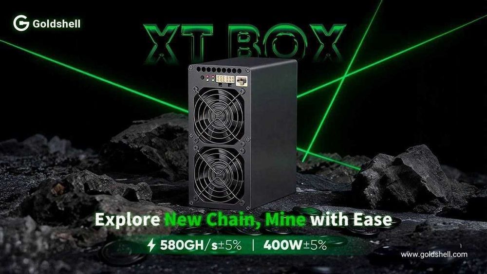 Новинка! Майнер Goldshell XT Box 580G. Дохідність 60$ на добу!