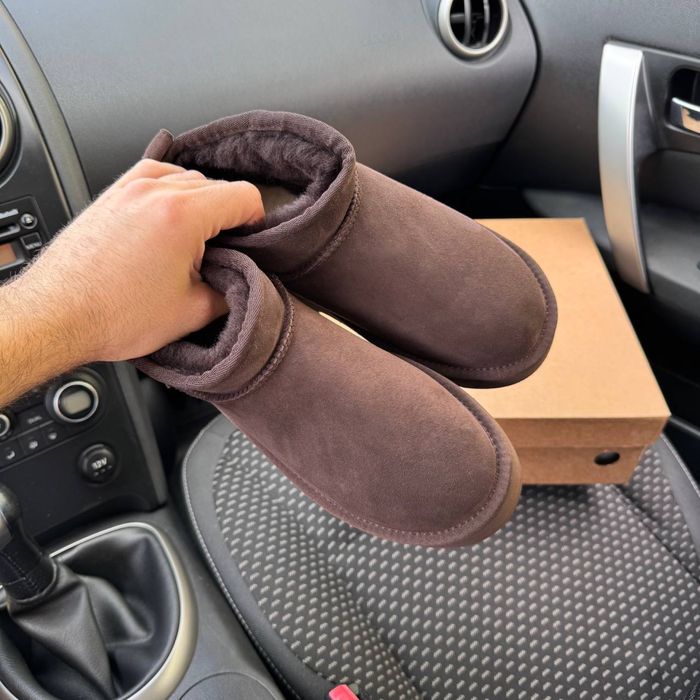 Жіночі уги на платформі UGG Classic Mini platform  Brown PREMIUM