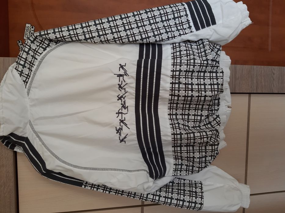 Dres damski M S slim Victory biały bluza kurtka spodnie jak nike Reebo