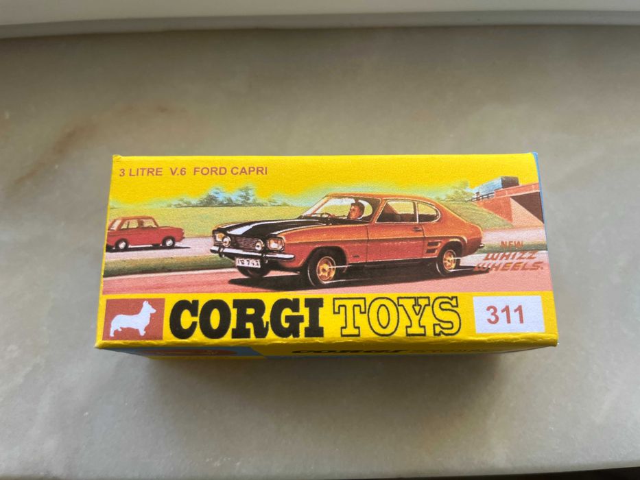 Caixa reprodução (recreation) Corgi Toys 311 Ford Capri GT 3 Litre V6