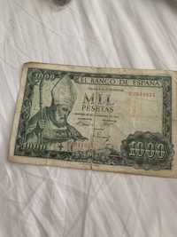 1000  pesetas de 1965, Espanhola