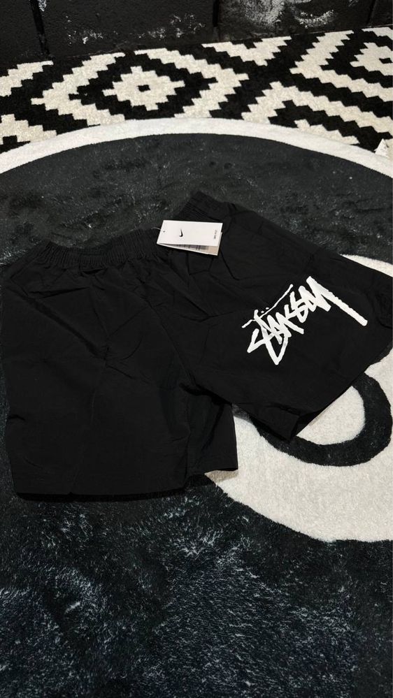 new! шорты nike x stussy black. S M L | шорти найк