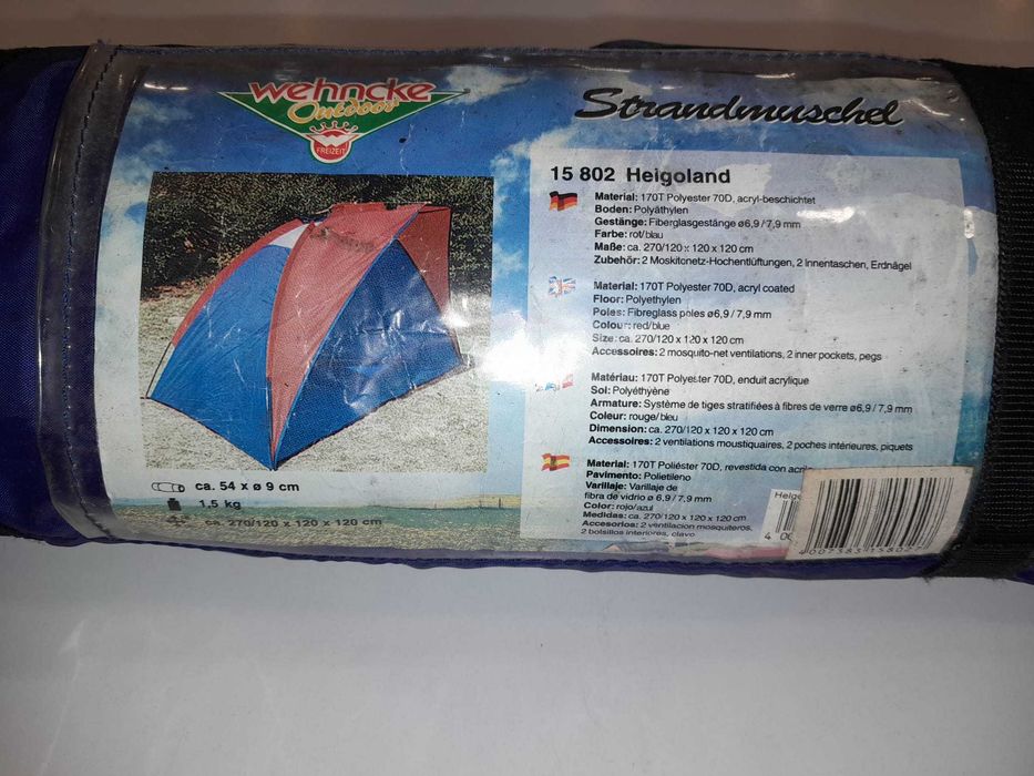 Tenda solar de praia