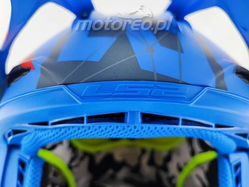 WYPRZEDAŻ Kask LS2 MX437 Fast Evo ALPHA Blue Enduro/Cross /ATV