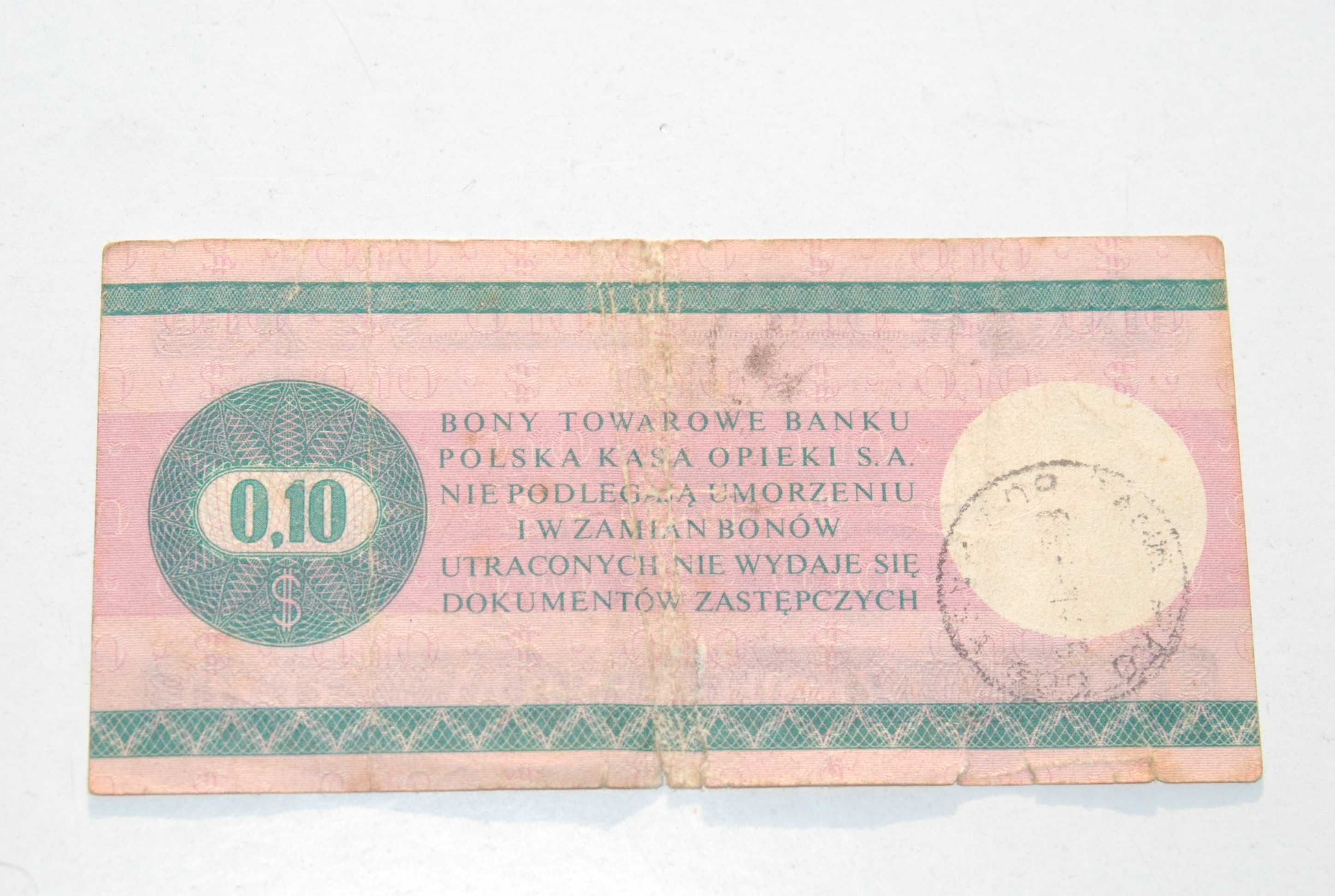 Stary Bon Towarowy Pko 0,10 Dolar Pewex 1979 antyk