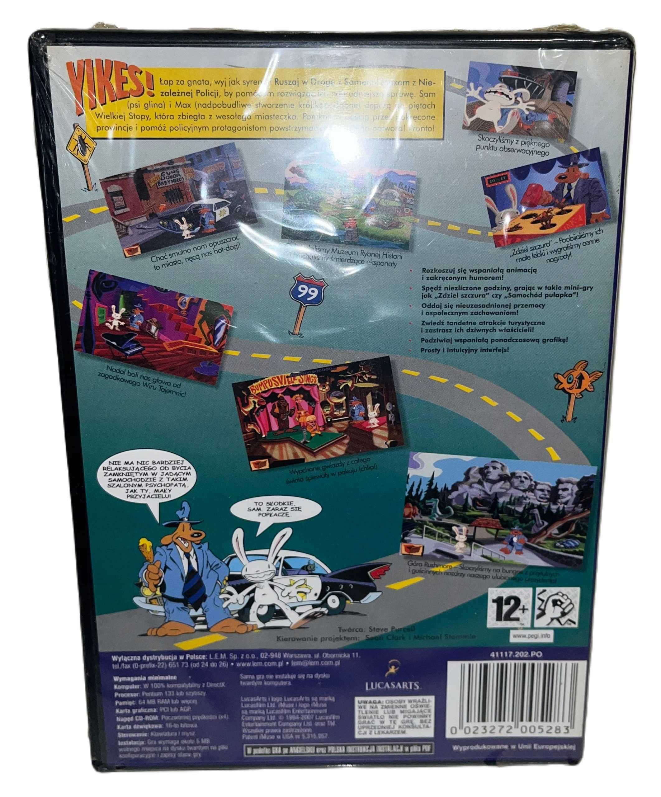 Sam & Max Hit The Road BOX - nowa w folii