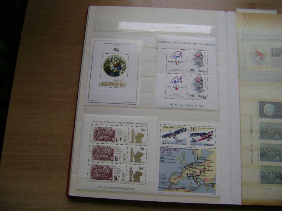 Znaczki pocztowe polskie Bloki i arkusiki czyste Jeden z 46 sztuk