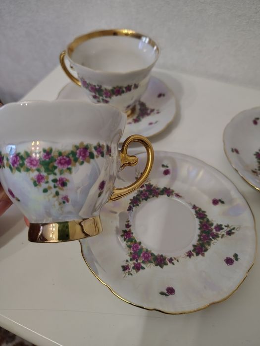 Кофейные чашки и блюдца Дружковка