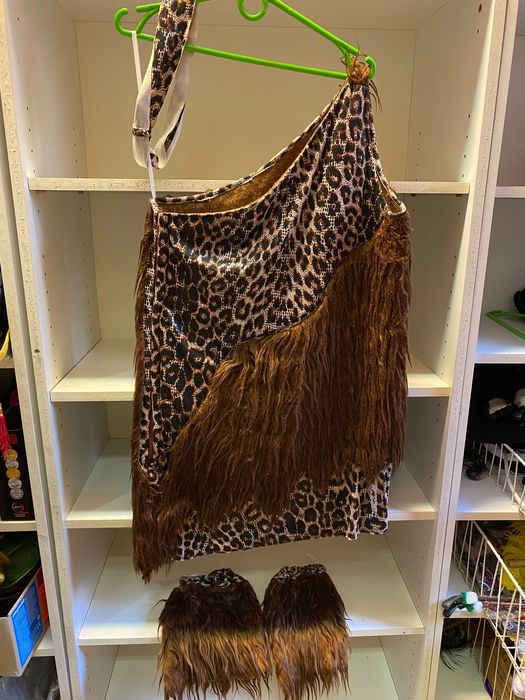 Strój na imprezę, bal . Kobieta Jaskiniowa , jaskiniowiec