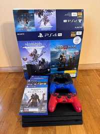 Приставка PS4 Pro 72 Ревізія + 3 контроллера + 3 гри