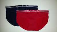 2 szt. Majtki figi damskie Reebok sportowe XS czerwone granatowe