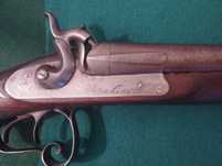 Espingarda J.R. & C.e., canos justapostos, Saint-Étienne, circa 1850,