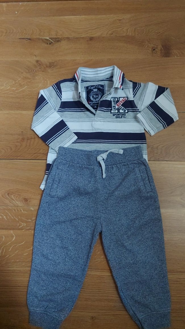 Zestaw elegant polo styl Mayoral & spodenki cotton r 12 -18m /80 cm