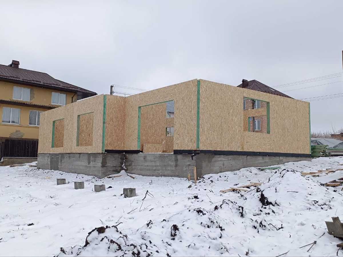 Енергоефективний будинок 120 м2 за 45 днів з СІП панелей в Сквирі