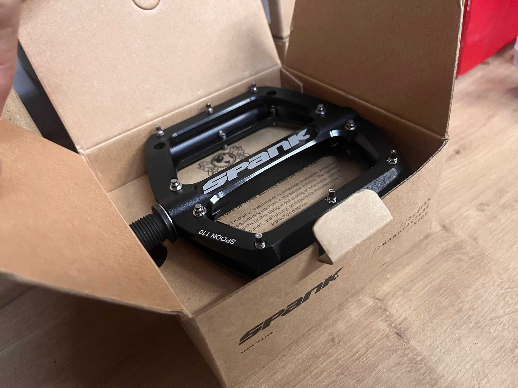 Pedały platformowe SPANK SPOON 110 Black L ebike elektryk enduro Pedal