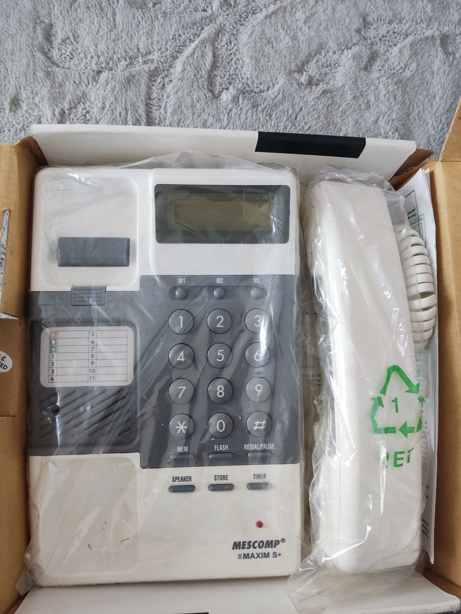 Telefon stacjonarny Mescomp Maxim S+ NOWY