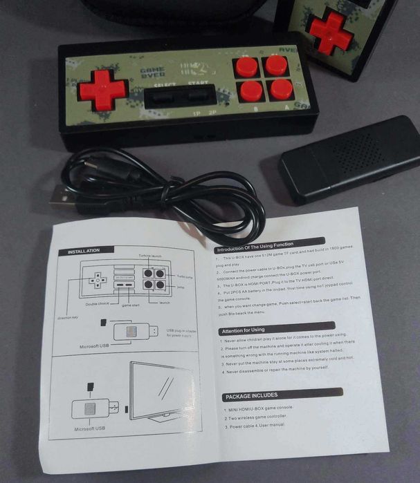Приставка 8 16 біт 1661 гра HDMI стик бездротова