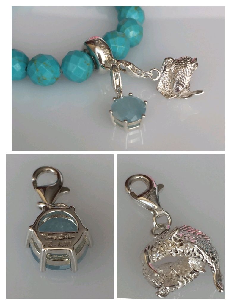 Знижка! Thomas Sabo Charm, браслет+ 2 підвіски, "Риби"