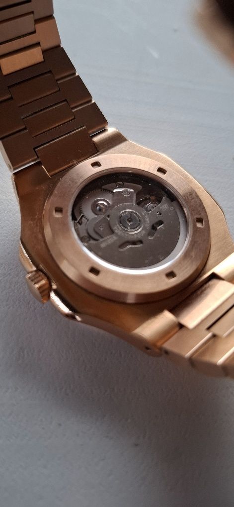 Zegarek SeikoMod Nautilus seiko Automatyczny złoty