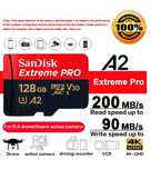 Карта памяти sandisk extreme pro 64/128/512 гб., 140/200 мб/с.