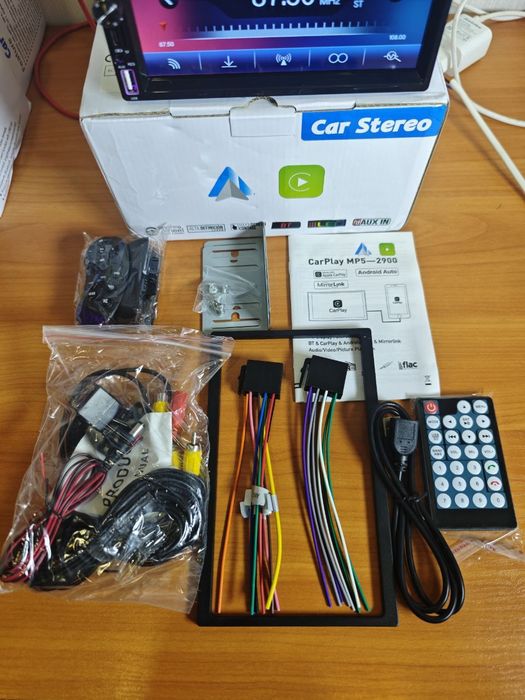 Автомагнитола 7"Carplay/Android Auto+Камера Заднего Вида+Кнопки на Рул
