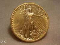Золота монета номіналом в 20 доларів США або Подвійний Орел 1908 $20