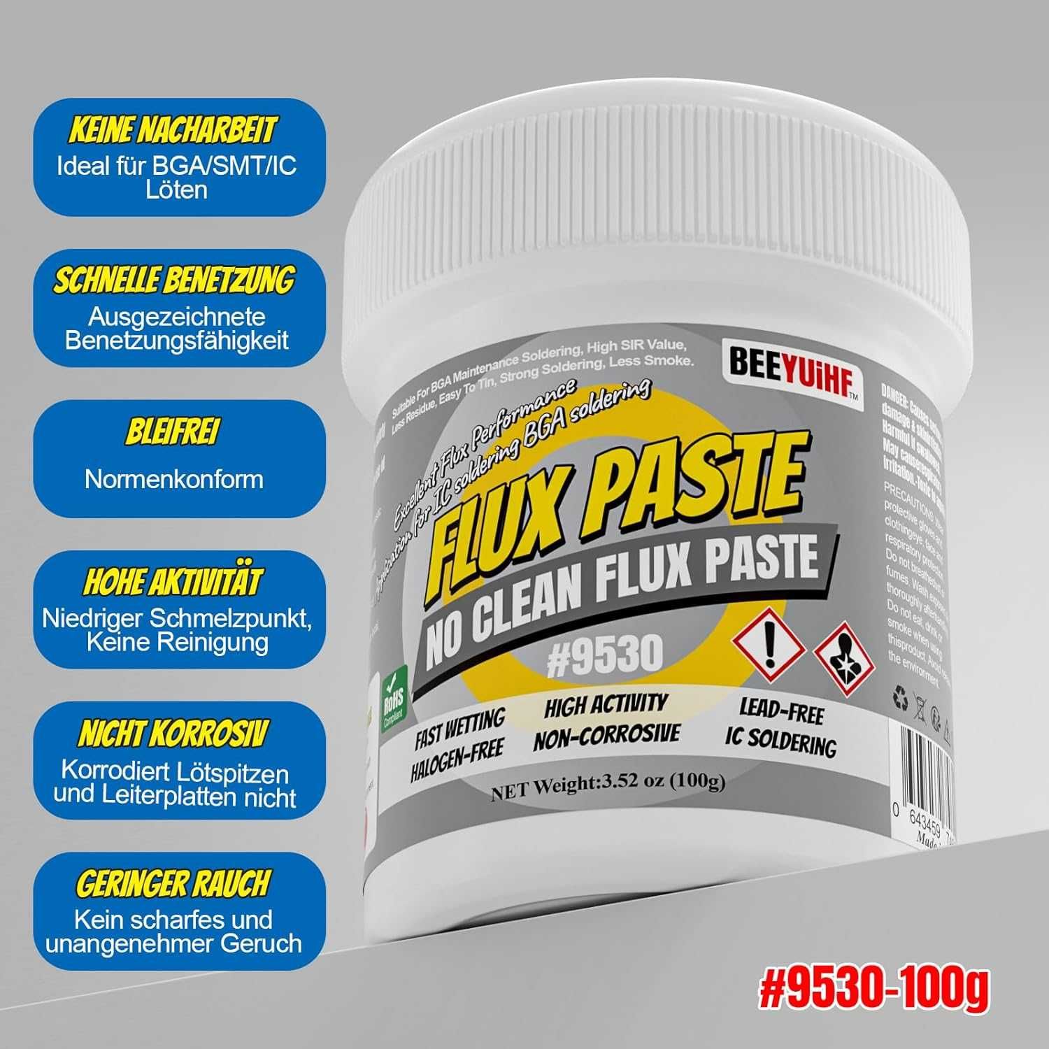 Flux Pasta lutownicza topnik BGA do lutowania elektroniki 100g