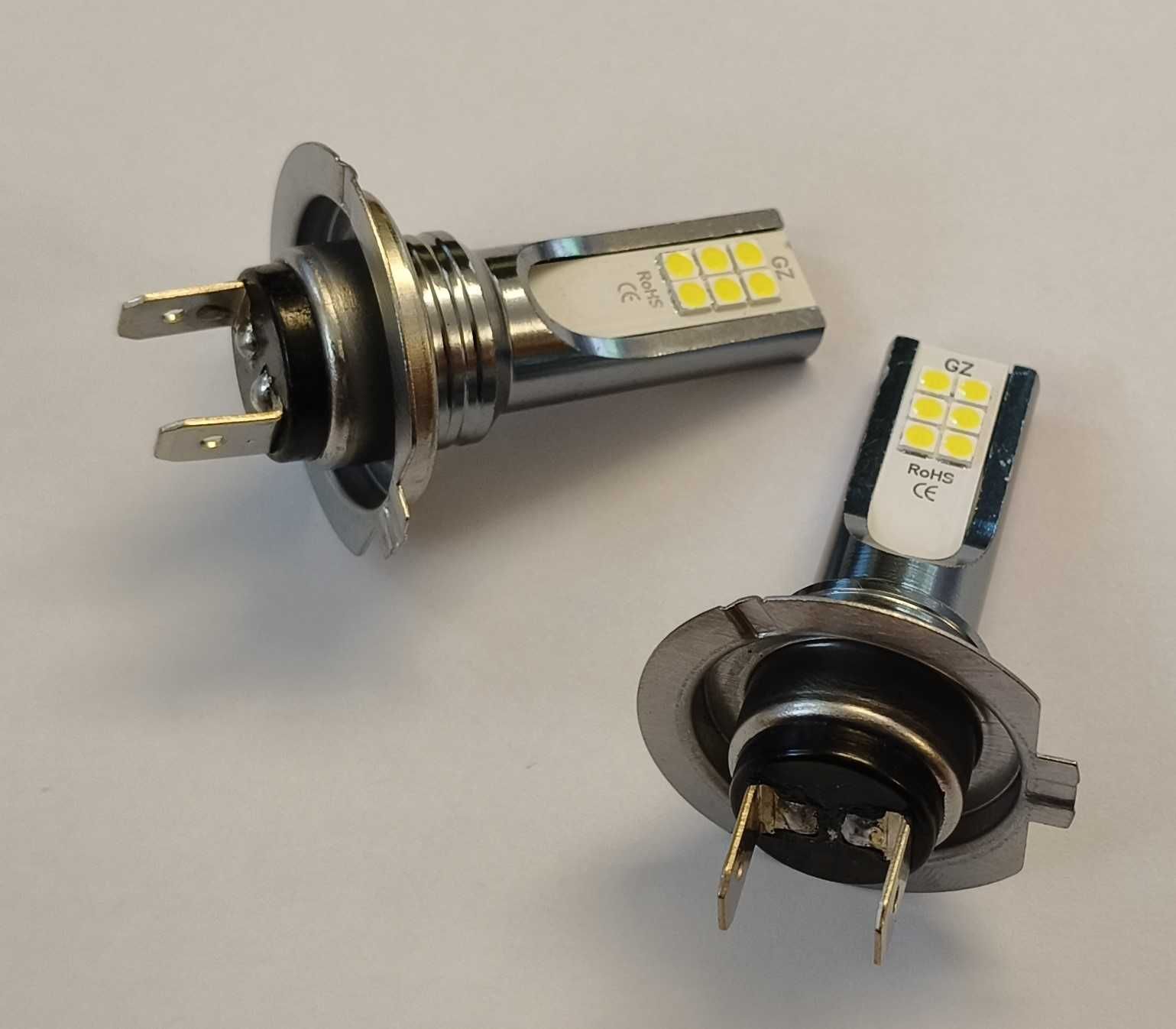 Żarówki H1 i H7 LED nowe-biały zimny, światła mijania, drogowe ksenon