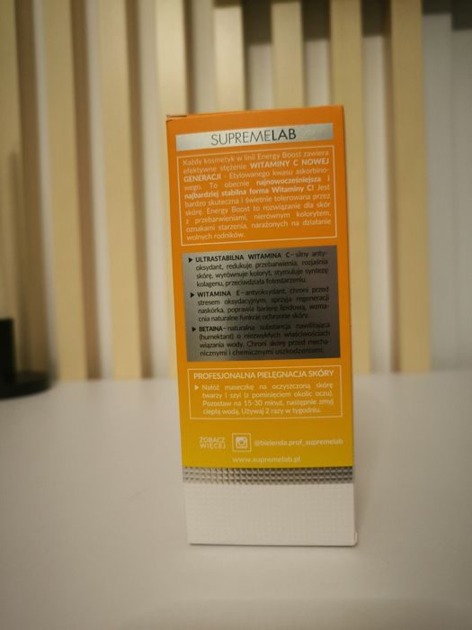 Rozjaśniająco odżywcza maseczka z Wit C Bielenda Proffesional