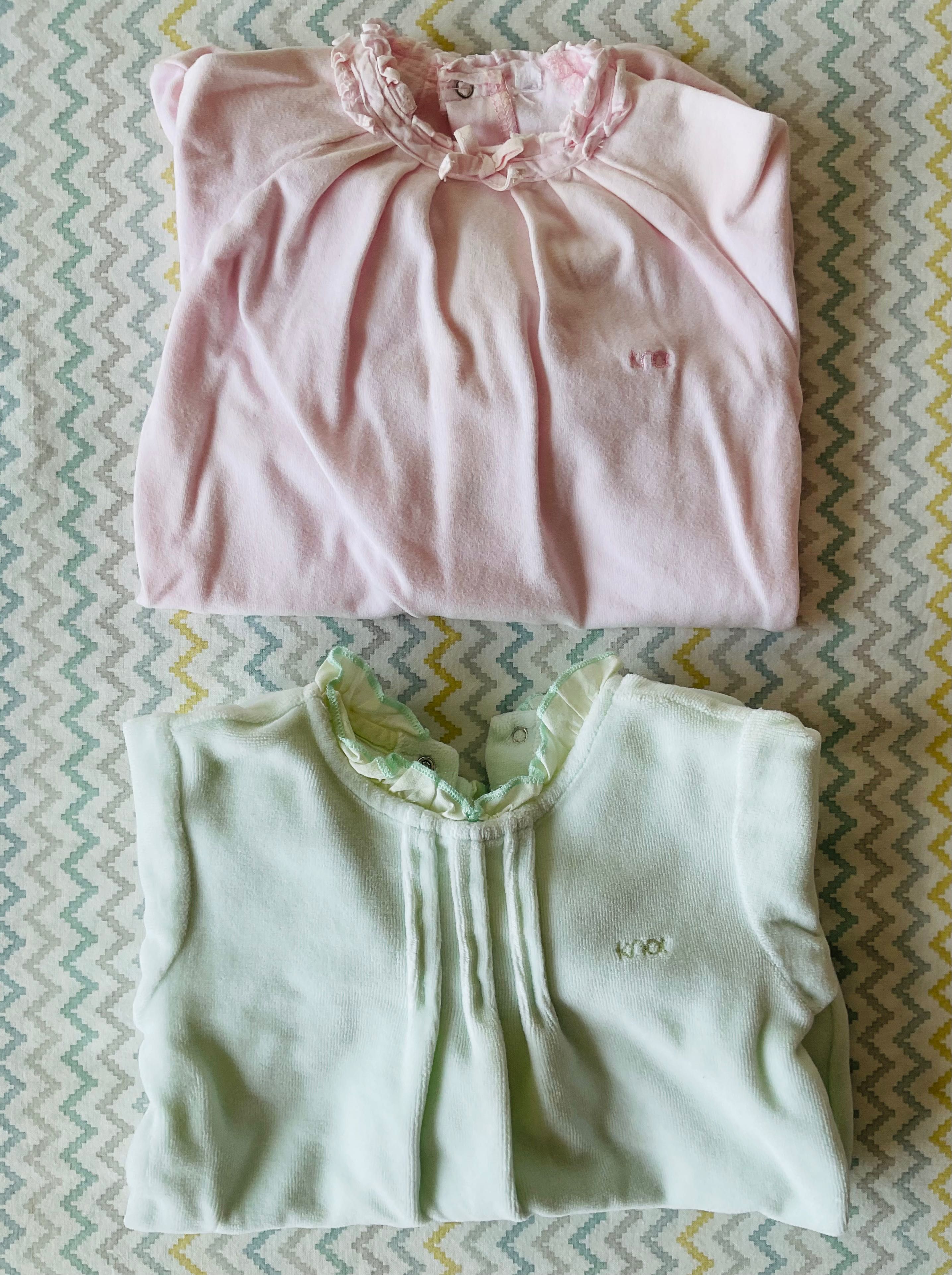 Conjunto de 5 babygrow Knot, Laranjinha + 16 interiores- 0-1 mês