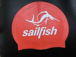 Czerwony czepek silikonowy Sailfish Swimnights Ironman 70.3 Gdynia