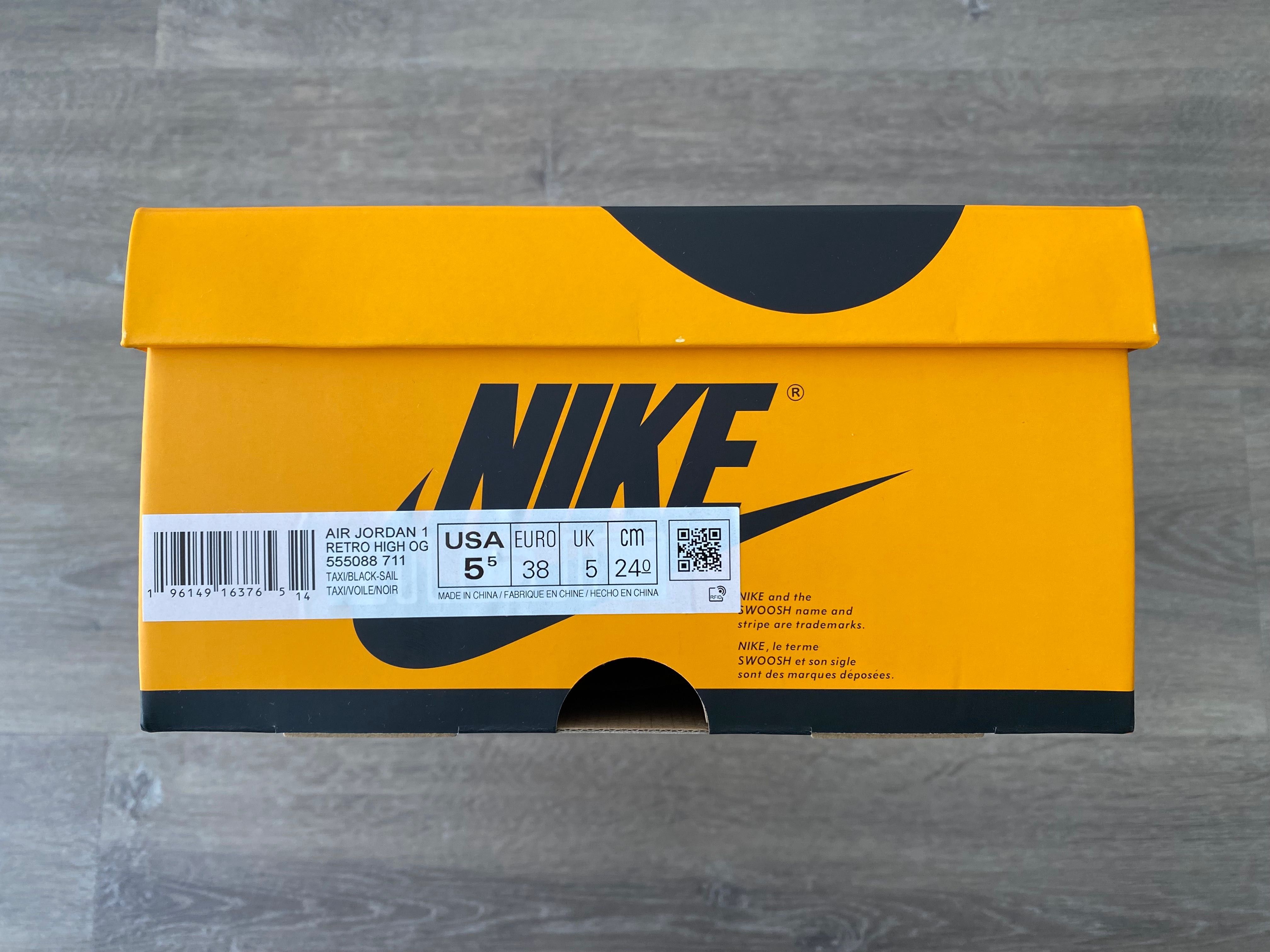 Jordan 1 Retro High OG Taxi - EU 38 e 38.5