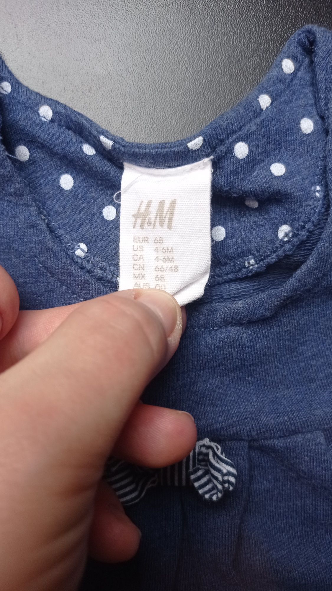 Sukienka niemowlęca dziewczęca H&M rozmiar 68