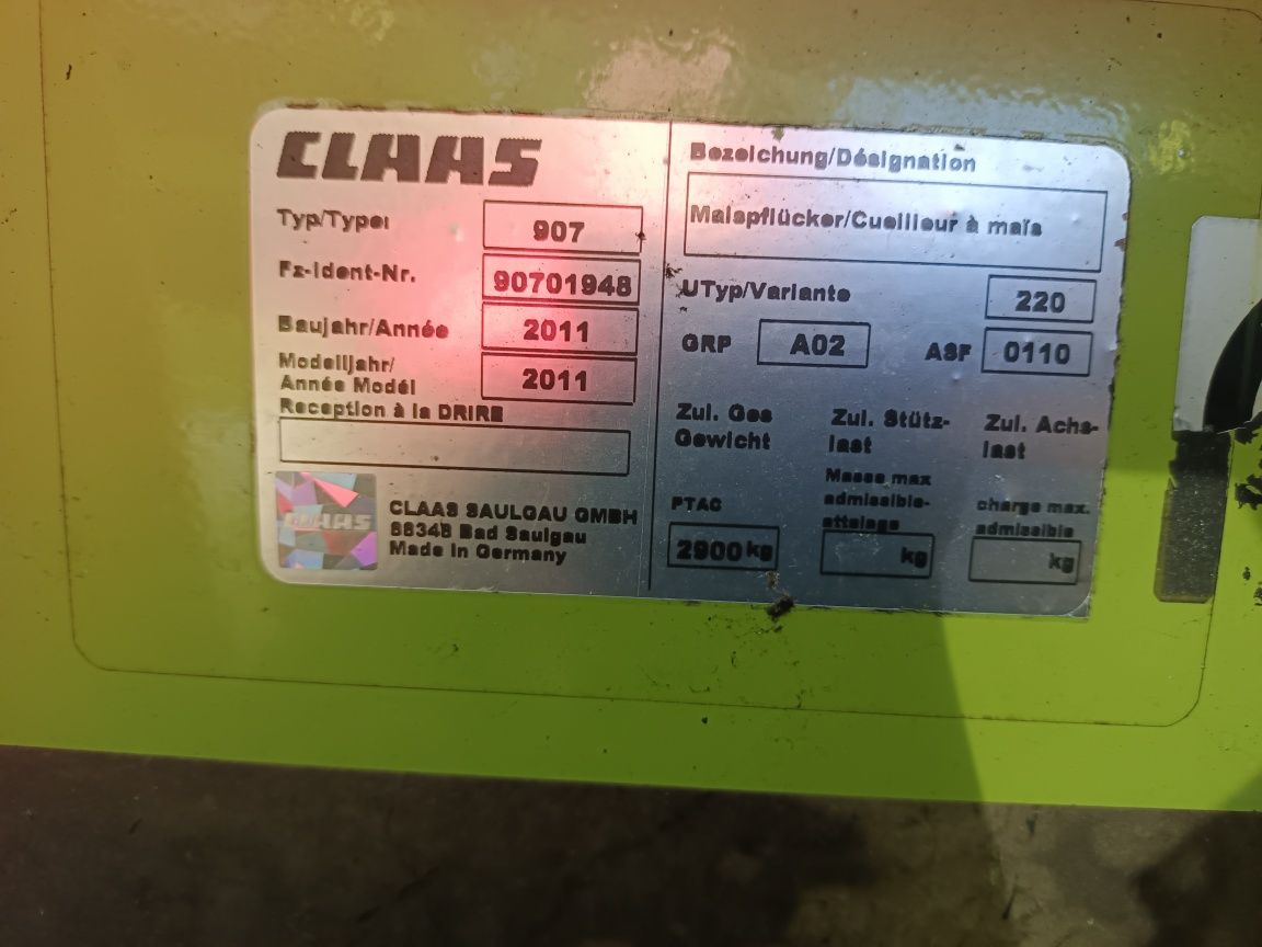 Przystawka do kukurydzy Claas Conspeed 8-75FC
