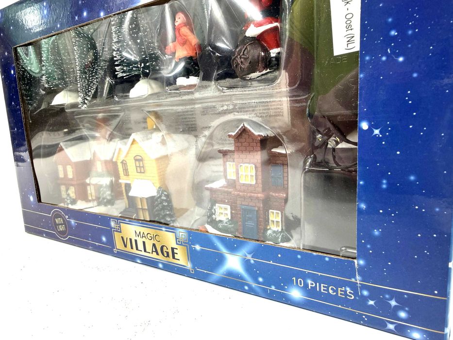 Magic Village 10 szt LED Domki Miasteczko Boże Narodzenie