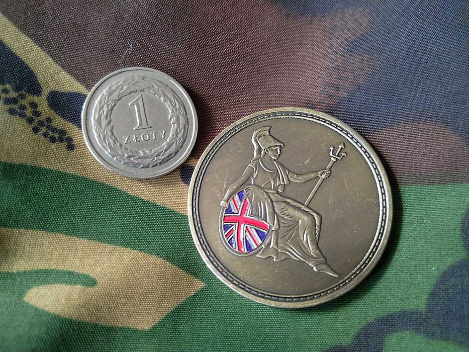 Challenge coin Brytyjski system broni strzeleckiej SA80