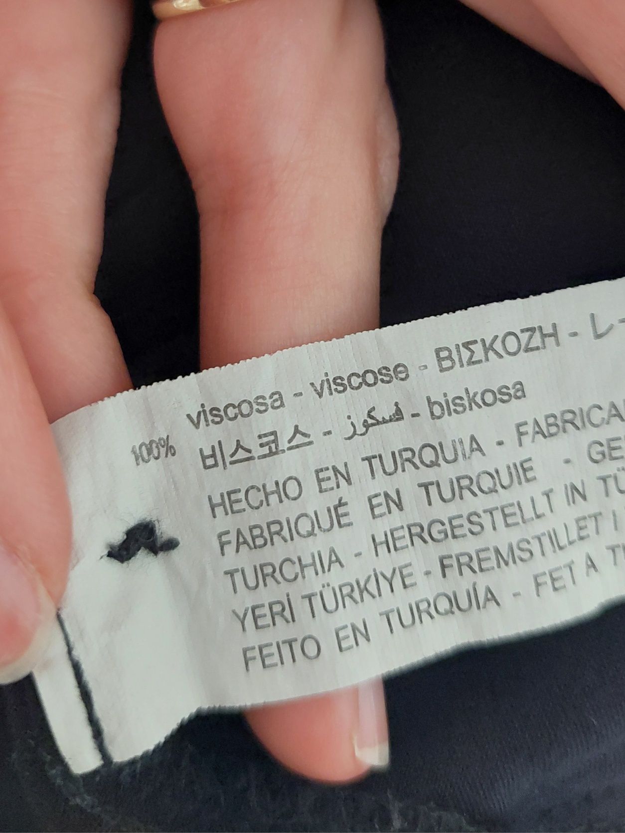 Koszula długa czarna ZARA wiskoza oversize tunika letnia na guziczki