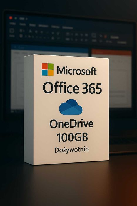Microsoft Office 365 + OneDrive 100GB - Dożywotnio na Windows i MacOS