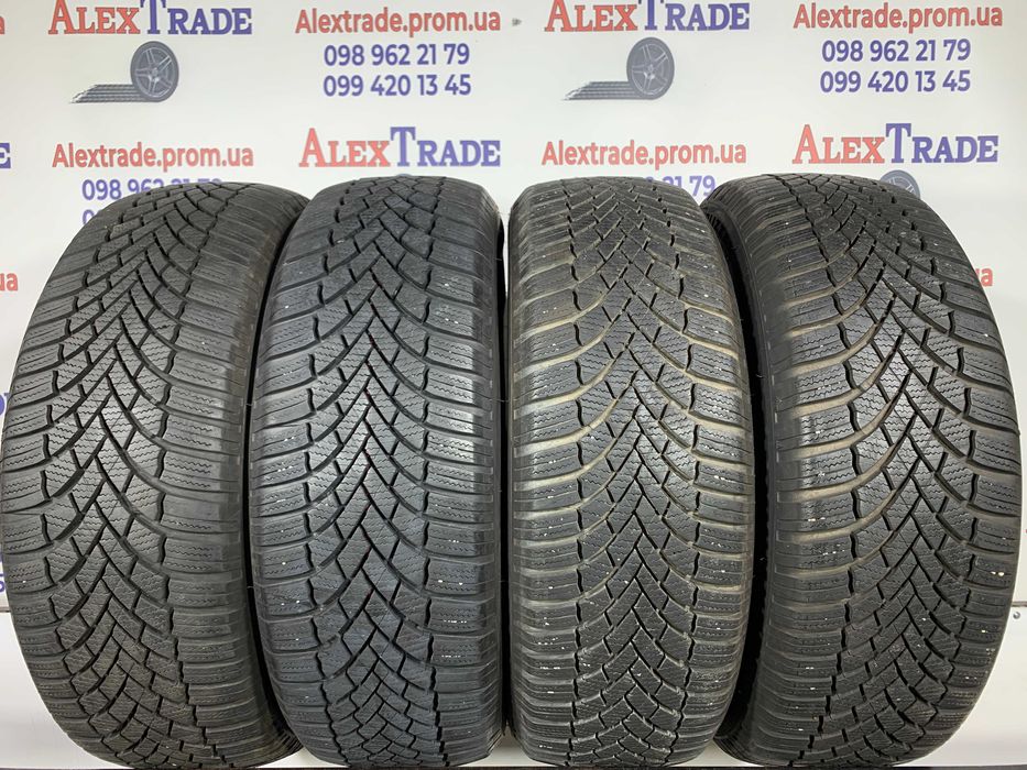 4 шт. 205/60 R16 Bridgestone Blizzak LM005 зимові шини б/у, 7 мм