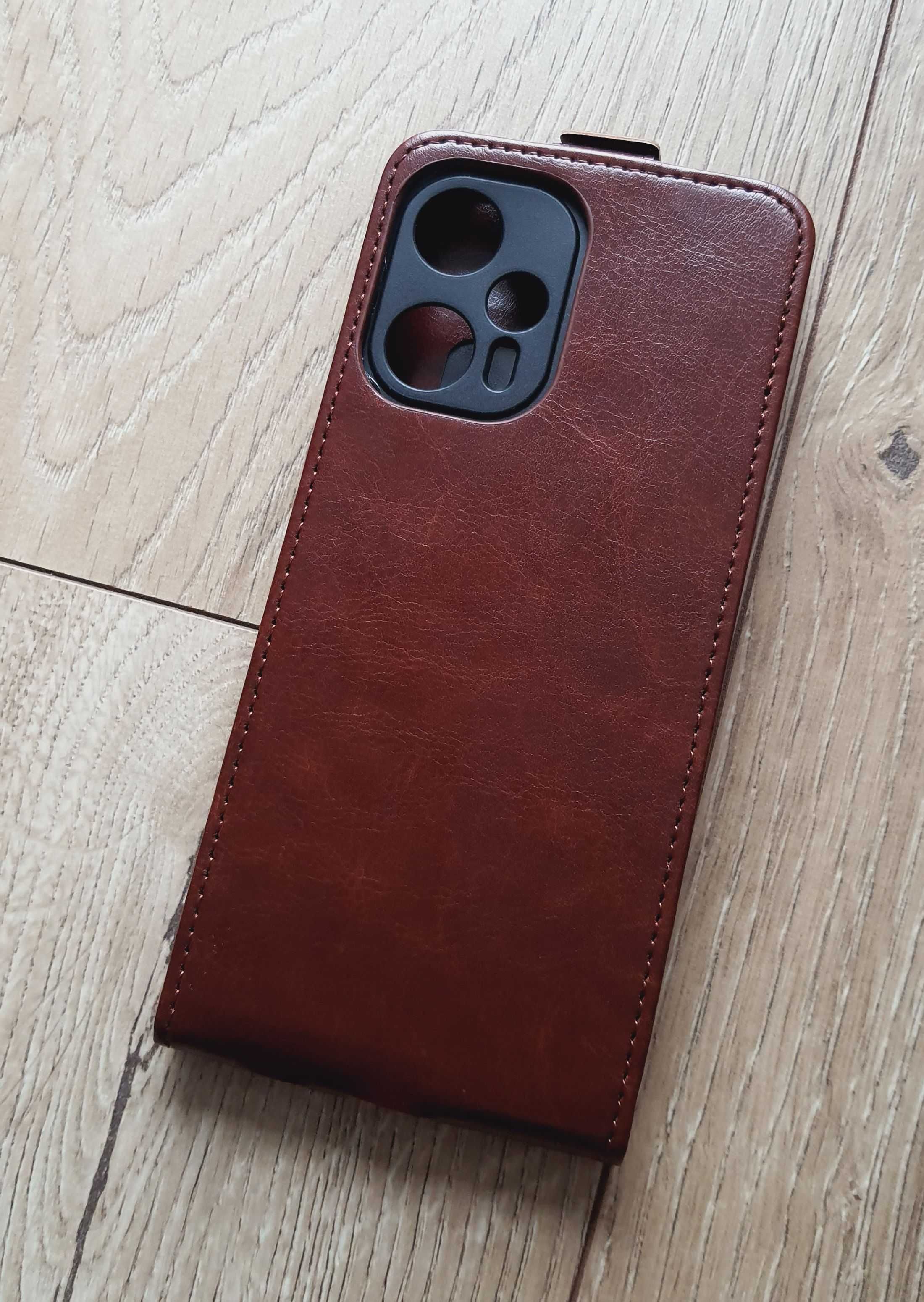 NOWE etui Xiaomi  Redmi note 12, skóra, skórzane