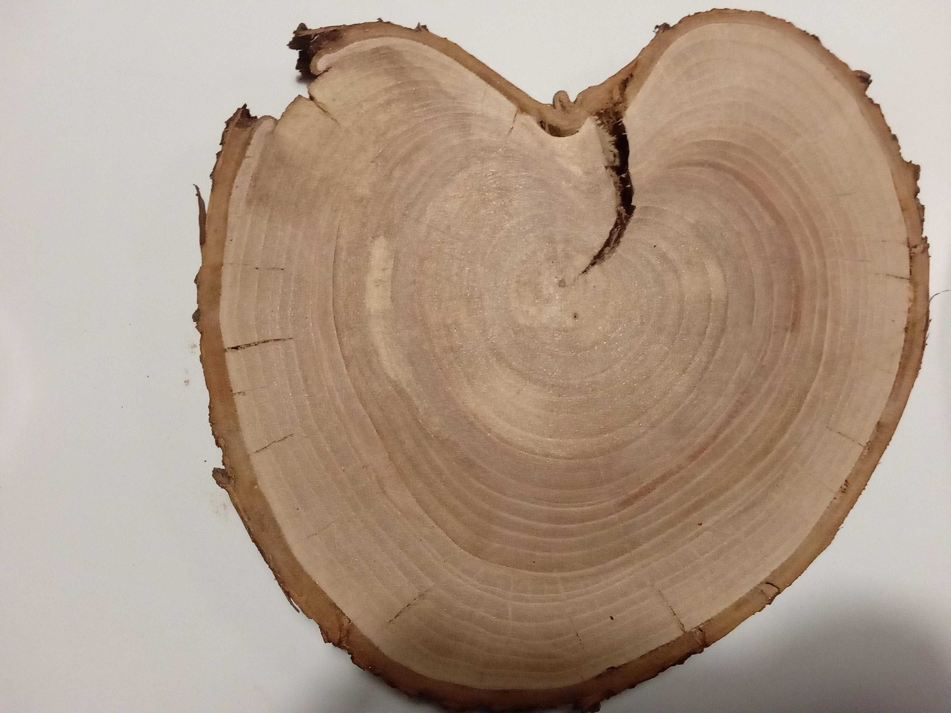 Serce czereśnia naturalne podstawka na stół