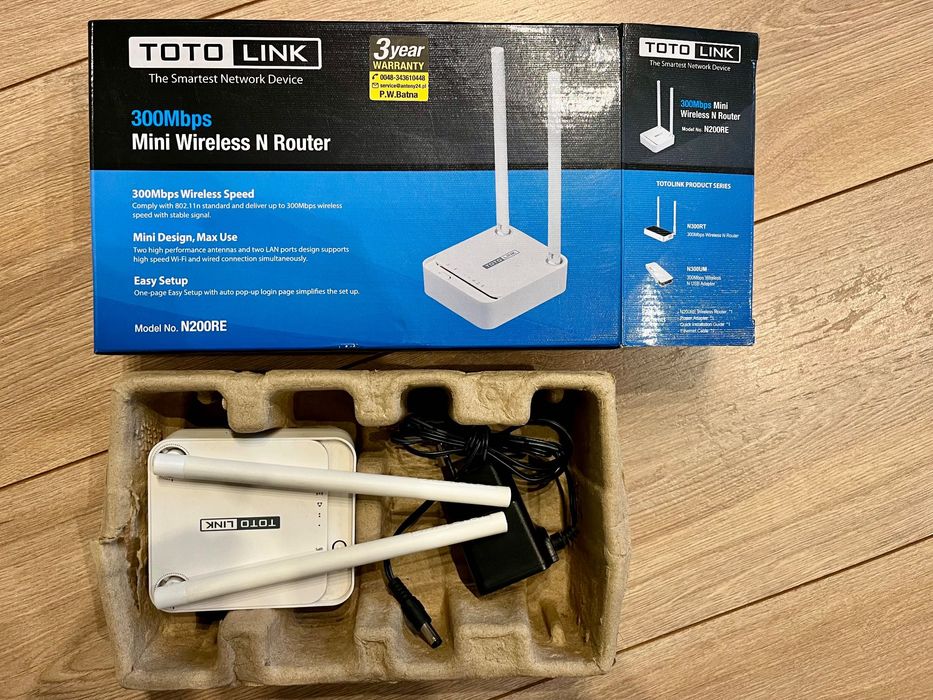 Router TOTOLINK N200RE | używany | stan bardzo dobry | w pełni sprawny