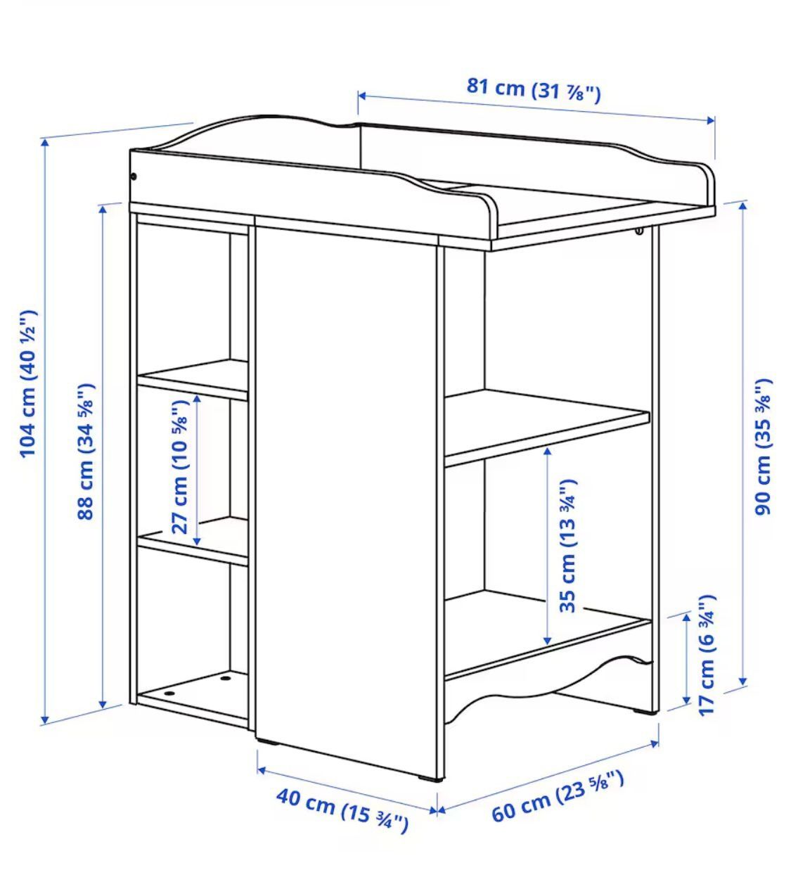Przewijak - stolik do przewijania Smagora IKEA