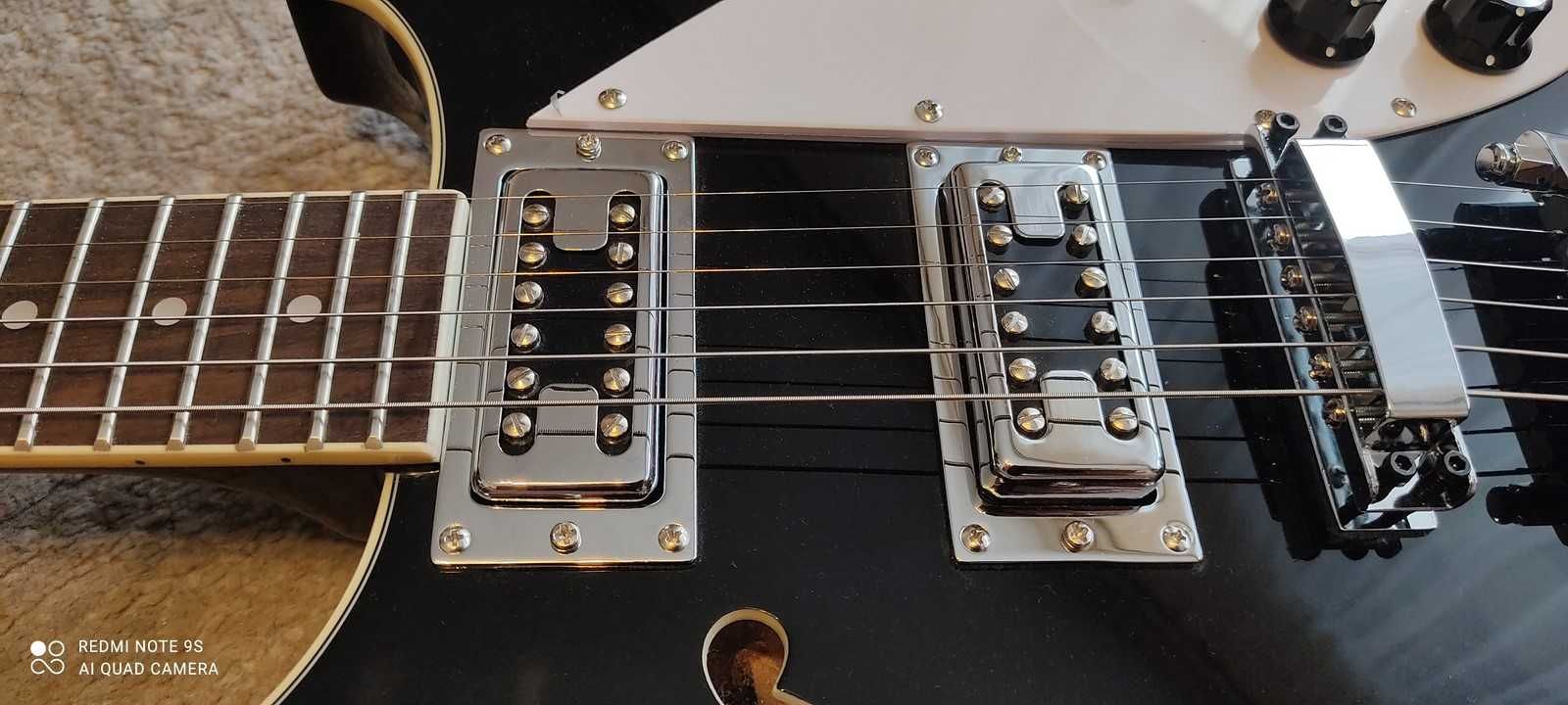 Gitara elektryczna Harley Benton RB-600BK Semi Hollow + SETUP! OKAZJA!